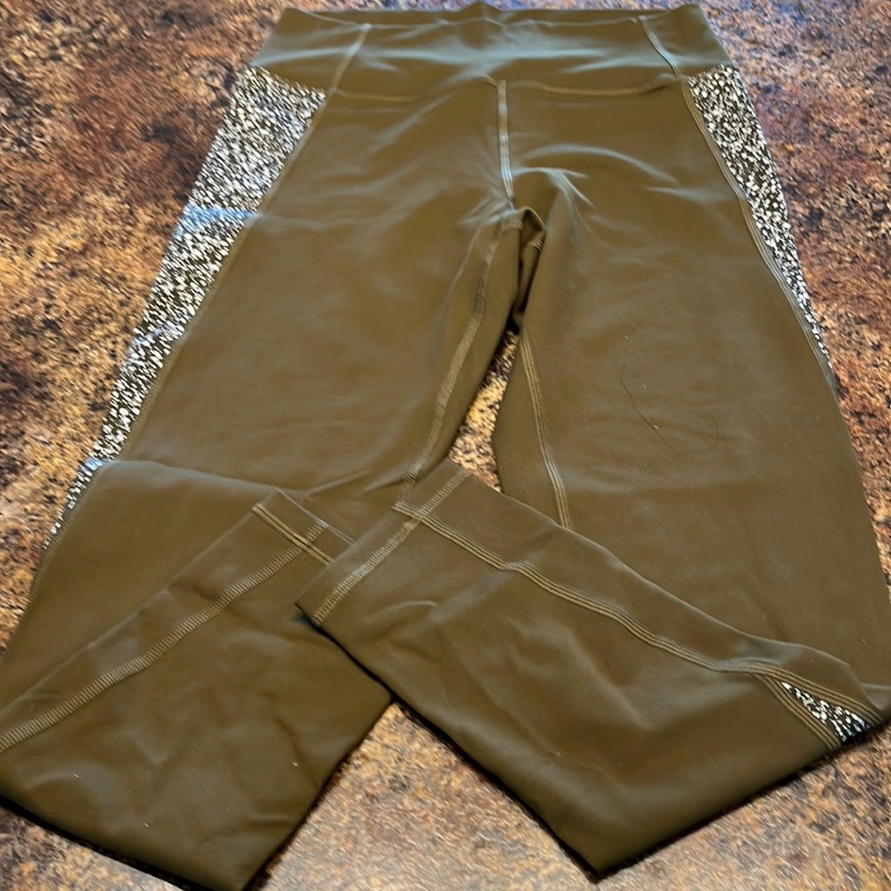 Zyia Olive Speckle Hi-rise 7/8 24"
